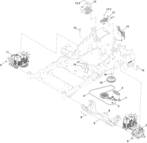 Part Location Diagram of 126-1321 Toro Lh Hydro Asm (12cc W/ Check)