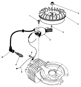 Flywheel & Magneto Assembly Diagram and Parts List for 38185 7000001 - 7999999 Toro Snow Blower