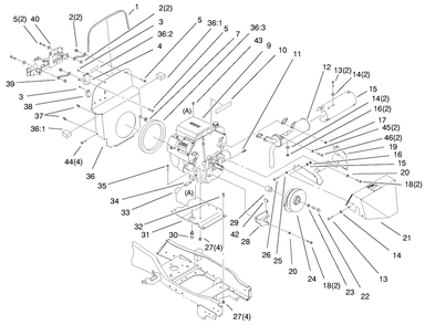 Air Cooled Engine Assembly Diagram and Parts List for 73560 8900001 - 8999999 Toro Lawn Tractor