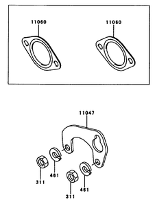 Part Location Diagram of 311G0600 Kawasaki DISCONTINUED