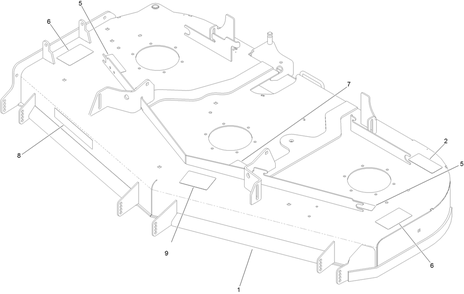 Deck Decal Assembly Diagram and Parts List for 74472 402100000-403351083 Toro Lawn Tractor