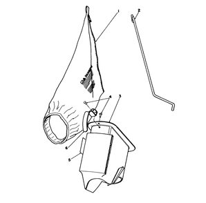 Bagging Kit No. 47-6510 (Optional) Diagram and Parts List for 16585 8000001 - 8004251 Toro Lawn Mower