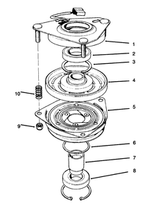 Clutch Assembly No. 54-0220 Diagram and Parts List for 30610 591300 - 599999 Toro Lawn Tractor