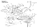 Exhaust System Diagram and Parts List for 11-10K801 1983 Toro Lawn Tractor