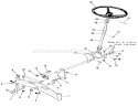 Mechanical Transmission-8 Speed Diagram and Parts List for 11-10K801 1983 Toro Lawn Tractor