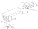 Page N Diagram and Parts List for 11-17KE01 1984 Toro Lawn Tractor