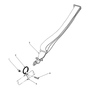 Shoulder Harness (Optional) Diagram and Parts List for 51637 0000001 - 0999999 Toro Trimmer
