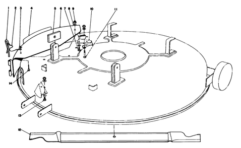 Mulcher Kit Model 59155 (Optional) Diagram and Parts List for 56155 4000001 - 4999999 Toro Lawn Tractor