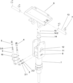 Concrete Breaker Diagram and Parts List for 23135 315000001 - 315999999 Toro Lawn Tractor Accessories