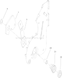 Pivot Arm Assembly Diagram and Parts List for 114-2683  Toro Lawn Mower