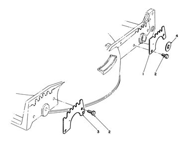 Wear Plate Kit No. 49-4080 (Optional) Diagram and Parts List for 20526C 8000001 - 8999999 Toro Lawn Mower