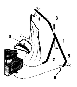 Part Location Diagram of 3-5626 Toro Arm Support