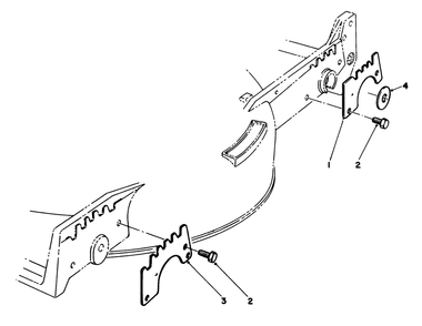 Wear Plate Kit Model No. 49-4080 (Optional) Diagram and Parts List for 20588 8000001 - 8999999 Toro Lawn Mower