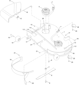 Part Location Diagram of 147-7678-03 Toro BAFFLE-RECYCLING[BLACK]