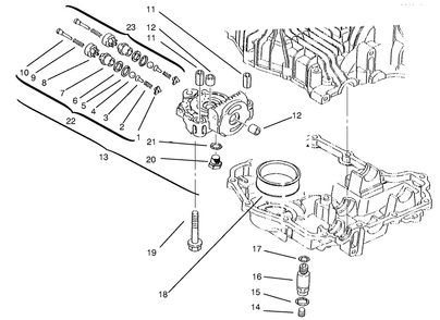 Center Case Diagram and Parts List for 72104 7900001 - 7999999 Toro Lawn Tractor