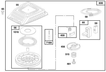 Engine Gts 150 (Model No. 20476 Only) Diagram and Parts List for 20476 6900001 - 6999999 Toro Lawn Mower