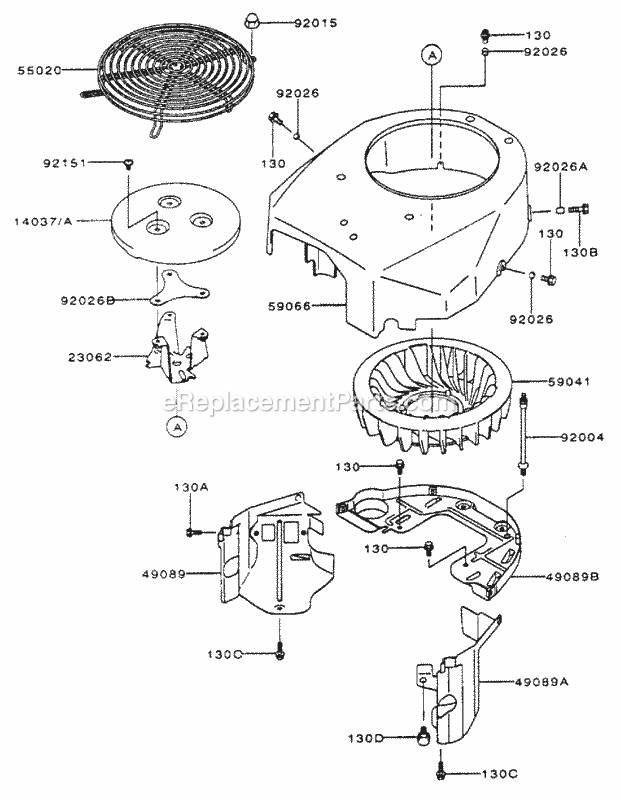 Cooling-Equipment Assembly Kawasaki Fh601v-S0 Diagram and Parts List for 74179 210000001-210999999 Toro Lawn Mower