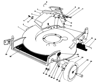 Housing Assembly Diagram and Parts List for 20526C 8000001 - 8999999 Toro Lawn Mower