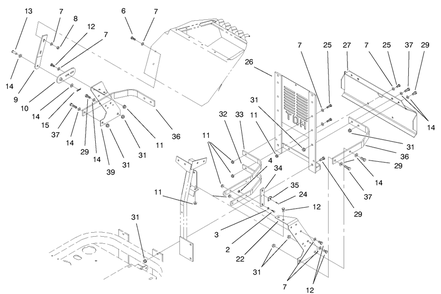 Part Location Diagram of E803069 Toro DISCONTINUED