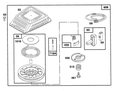Engine Gts-150 Diagram and Parts List for 20928BC 59000001 - 59999999 Toro Lawn Mower