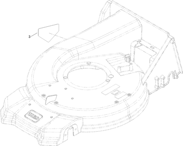 Deck Decal Assembly Diagram and Parts List for 21693 413000000 - 414499999 Toro Lawn Mower