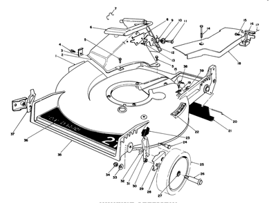 Housing Assembly Diagram and Parts List for 20684 8000001 - 8999999 Toro Lawn Mower