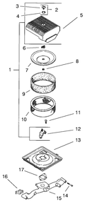 Group 10-Air Filter (Model 73470 Only) Diagram and Parts List for 73470 8900001 - 8999999 Toro Lawn Tractor