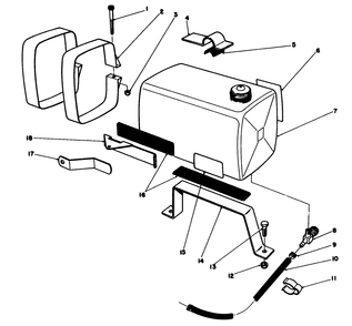 Part Location Diagram of 52-3250 Toro Bracket-Top (Handle Mount)