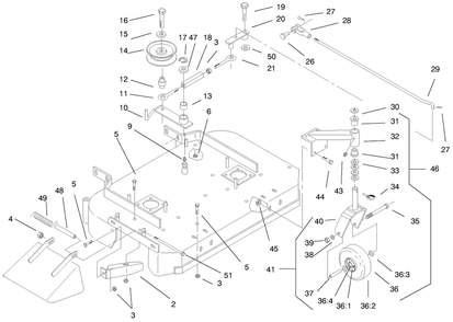 Part Location Diagram of E803003 Toro DISCONTINUED