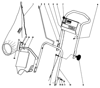 Part Location Diagram of 204600 Toro Control Throttle