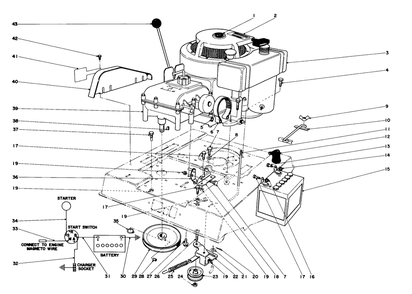 Engine Assembly Diagram and Parts List for 56150 5000001 - 5999999 Toro Lawn Tractor