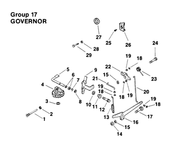 Governor-Engine Kohler Model No. Mv16s-Type Ps56519 Diagram and Parts List for 30180 490731 - 499999 Toro Lawn Tractor Accessories
