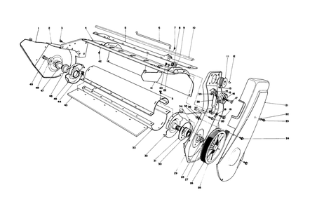 Lower Main Frame Assembly (Model 38120 & 38130) Diagram and Parts List for 38130 1000001 - 1000350 Toro Snow Blower