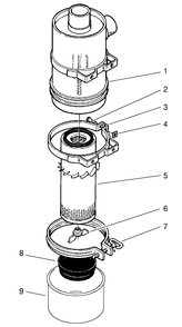 Air Filter Assembly No. 85-4910 Diagram and Parts List for 22302 990001 - 999999 Toro Lawn Tractor Accessories