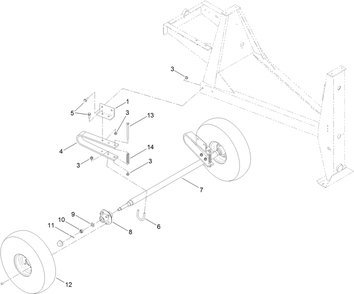 Part Location Diagram of ST26949-03 Toro Bracket-Axle, Spring