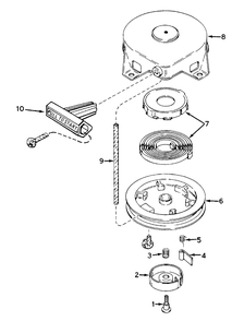 Recoil Starter No. 590537 (Model 38175 Only) Diagram and Parts List for 38175 4900001 - 4999999 Toro Snow Blower