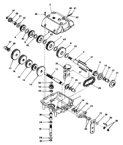 Transmission Model 770 Diagram and Parts List for 56155 4000001 - 4999999 Toro Lawn Tractor
