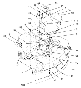 Part Location Diagram of 94-1293 Toro Fastener-1/4 Turn