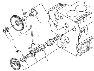 Camshaft Assembly Diagram and Parts List for 22302 990001 - 999999 Toro Lawn Tractor Accessories