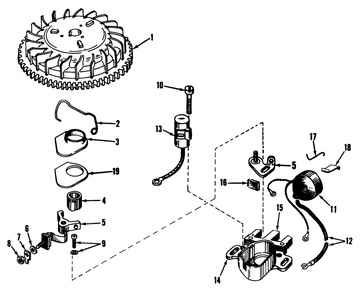 Magneto No. 610772 Diagram and Parts List for 18257 1000001 - 1999999 Toro Lawn Mower