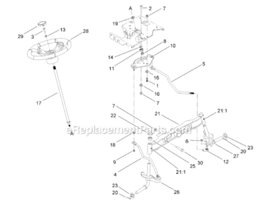 B Diagram and Parts List for 13AL60RG044  Toro Lawn Tractor