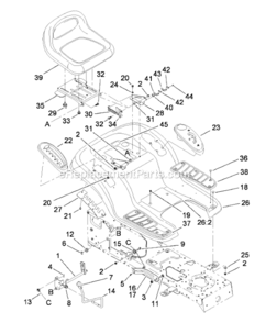 E Diagram and Parts List for 13AL60RG044  Toro Lawn Tractor