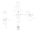 Part Location Diagram of M-851080-S Kohler Screw: Flg M8x1.25x80