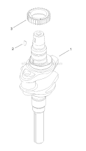 Part Location Diagram of 2001420-S Toro Crankshaft