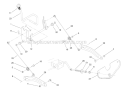 Deck Lift Arm Assembly Diagram and Parts List for 13AX60RG744  Toro Lawn Tractor