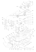 Deck Assembly Diagram and Parts List for 13AX60RH744  Toro Lawn Tractor