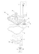 Oil Pan  Lubrication Assembly Kohler Sv600-0018 Diagram and Parts List for 13AX60RH744  Toro Lawn Tractor