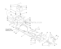 Frame  Battery Assembly Diagram and Parts List for 13AX60RH744  Toro Lawn Tractor