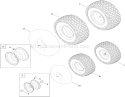Part Location Diagram of 119-3969 Toro Front Wheel And Tire Assembly