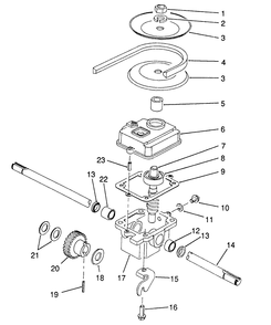 Gearbox Assembly No. 71-8250 (Model No. 20916b) Diagram and Parts List for 20916B 1000001 - 1999999 Toro Lawn Mower